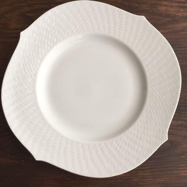 Meissenマイセン波の戯れホワイトプレート大皿27㎝ 未使用品