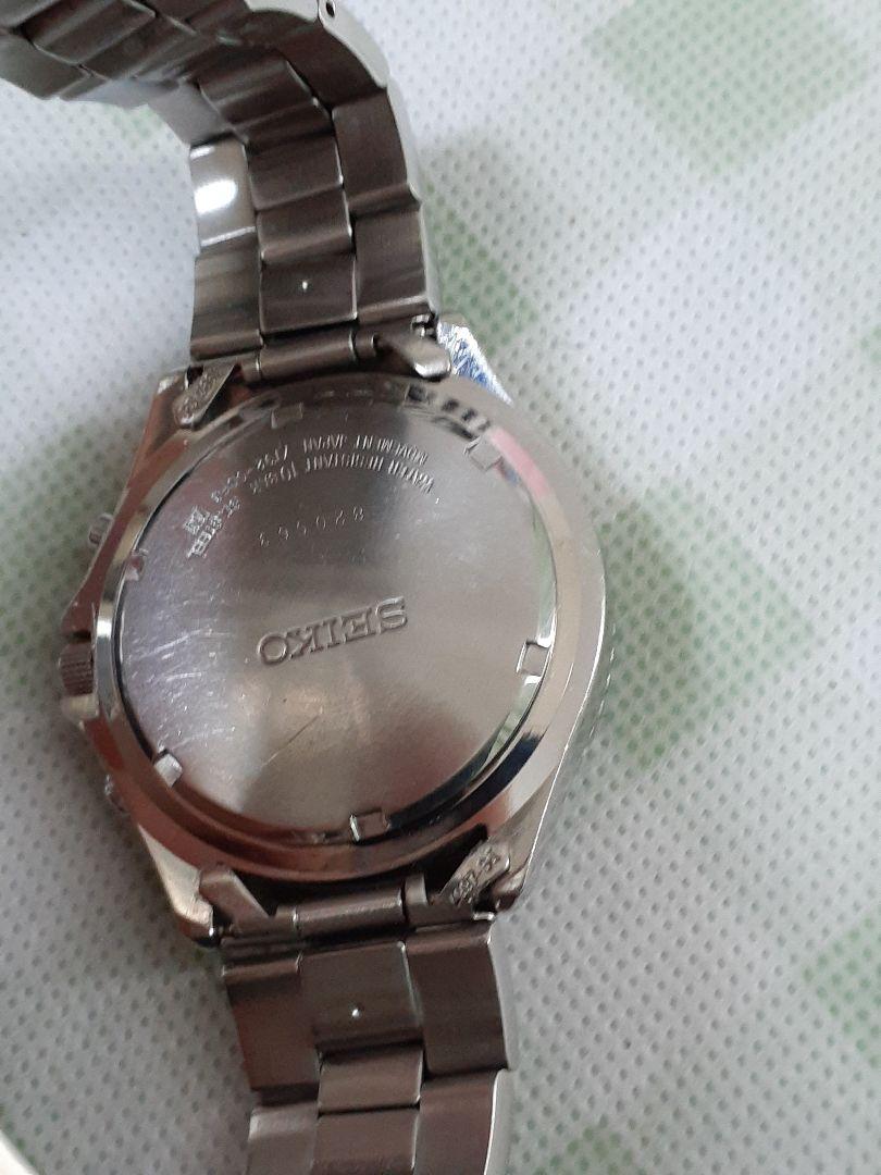SEIKO クロノグラフ 腕時計 ブルー
