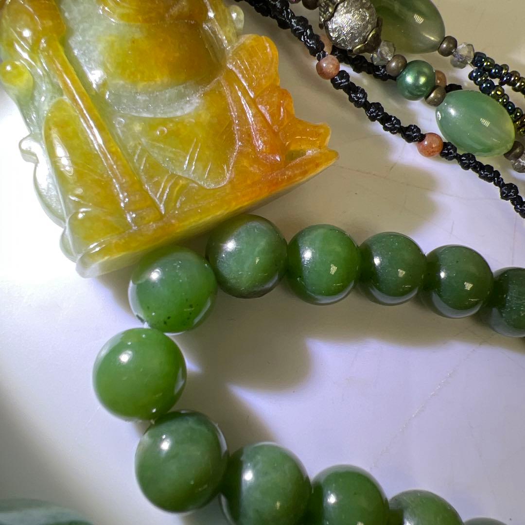 翡翠ネックレス 袋込511g 東Y7-1114☆2F 翡翠ネックレス 袋込511g 東Y7-1114☆2F