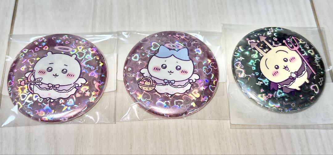 ちいかわ てんし&あくま ホログラム缶バッジ - メルカリ