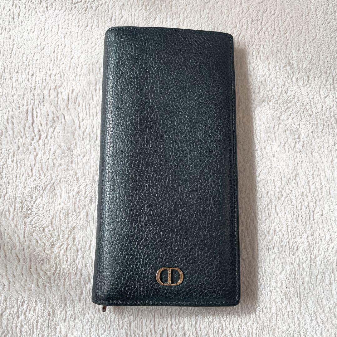 ♡*♡様 Dior ブラックレザー 長財布 Dior 長財布 ブラック レザー - メルカリ