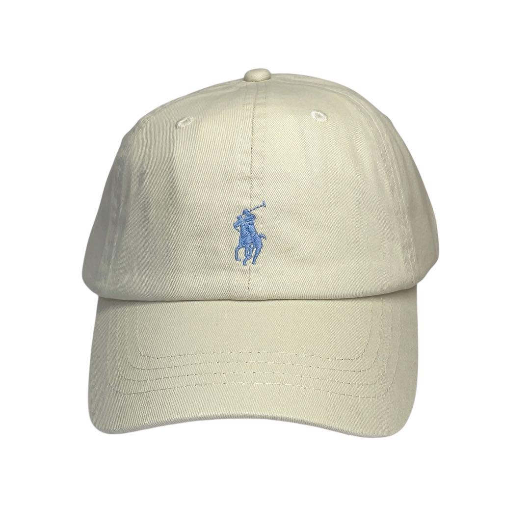 POLOラルフローレン　ベースボールキャップ　オフホワイト　ユニセックス　新品