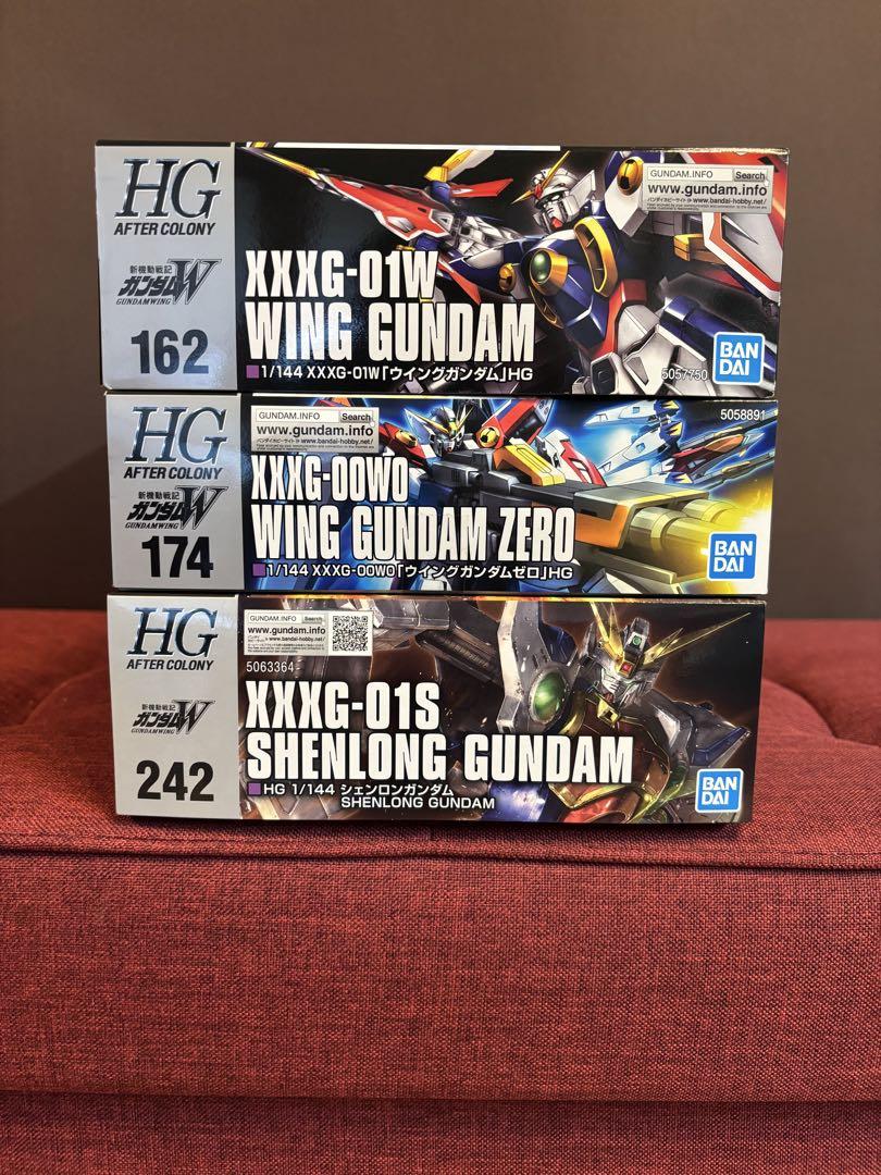 hgウイングガンダム、ウイングガンダムゼロ、シェンロンガンダム　3体セット