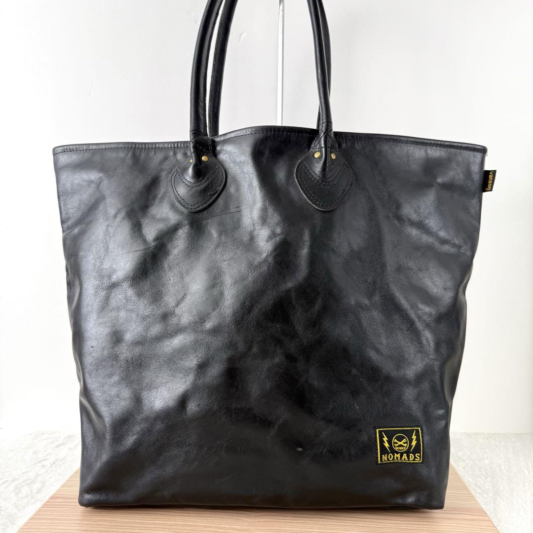 【美品✨️激レア】VANSON バンソン × バックドロップ別注 トートバッグ 黒