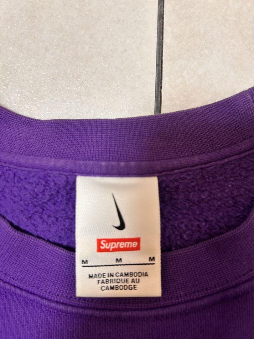 Supreme パープル トレーナー Mサイズ