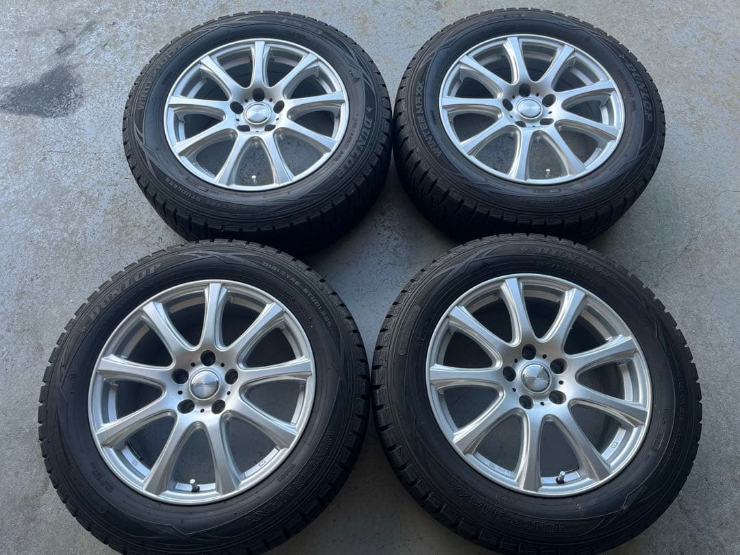 アルファードスタッドレス ホイール 4本セット 225 60 R17 ダンロップ