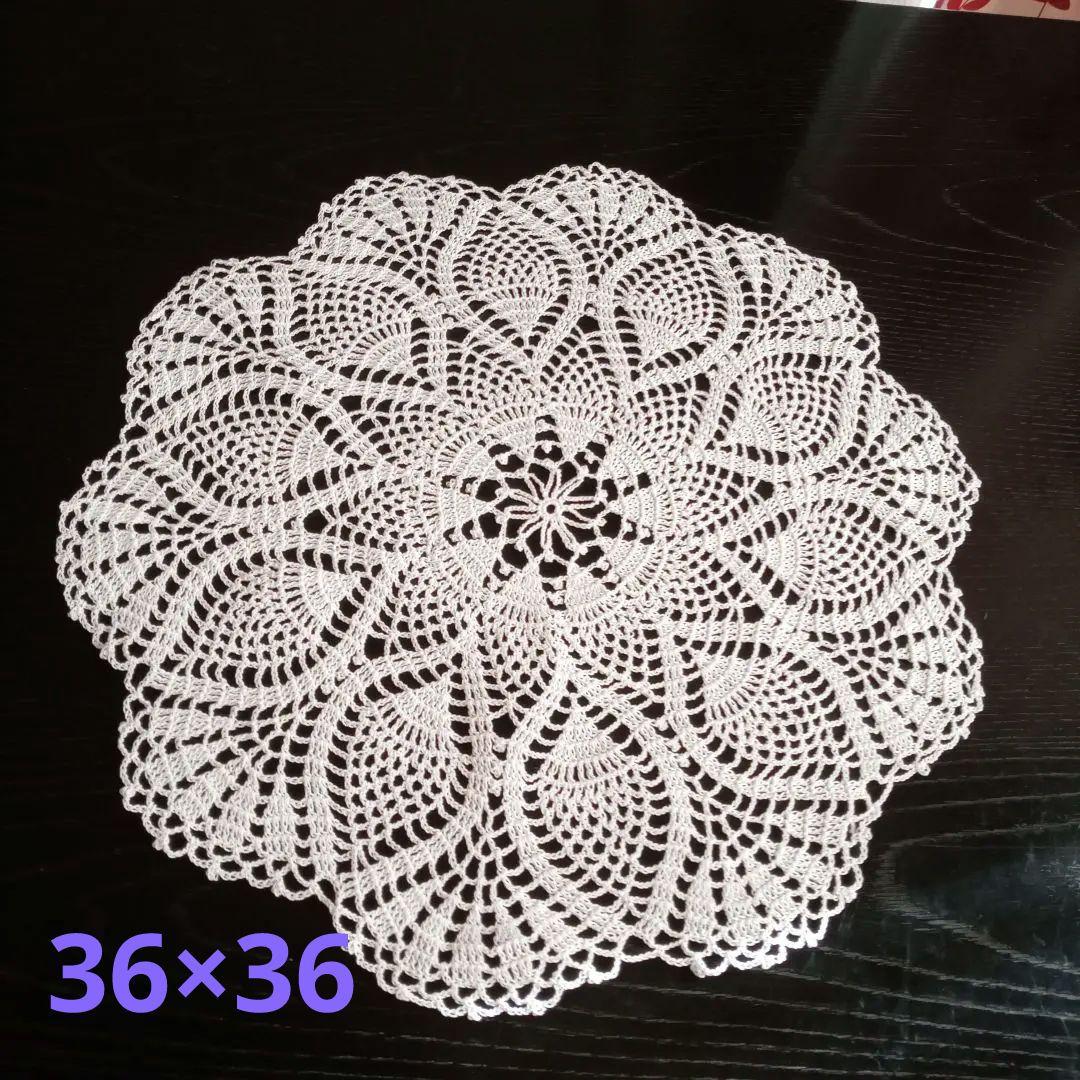 ハンドメイド(⁠≧⁠⁠≦⁠)レース編みドイリー五点セット