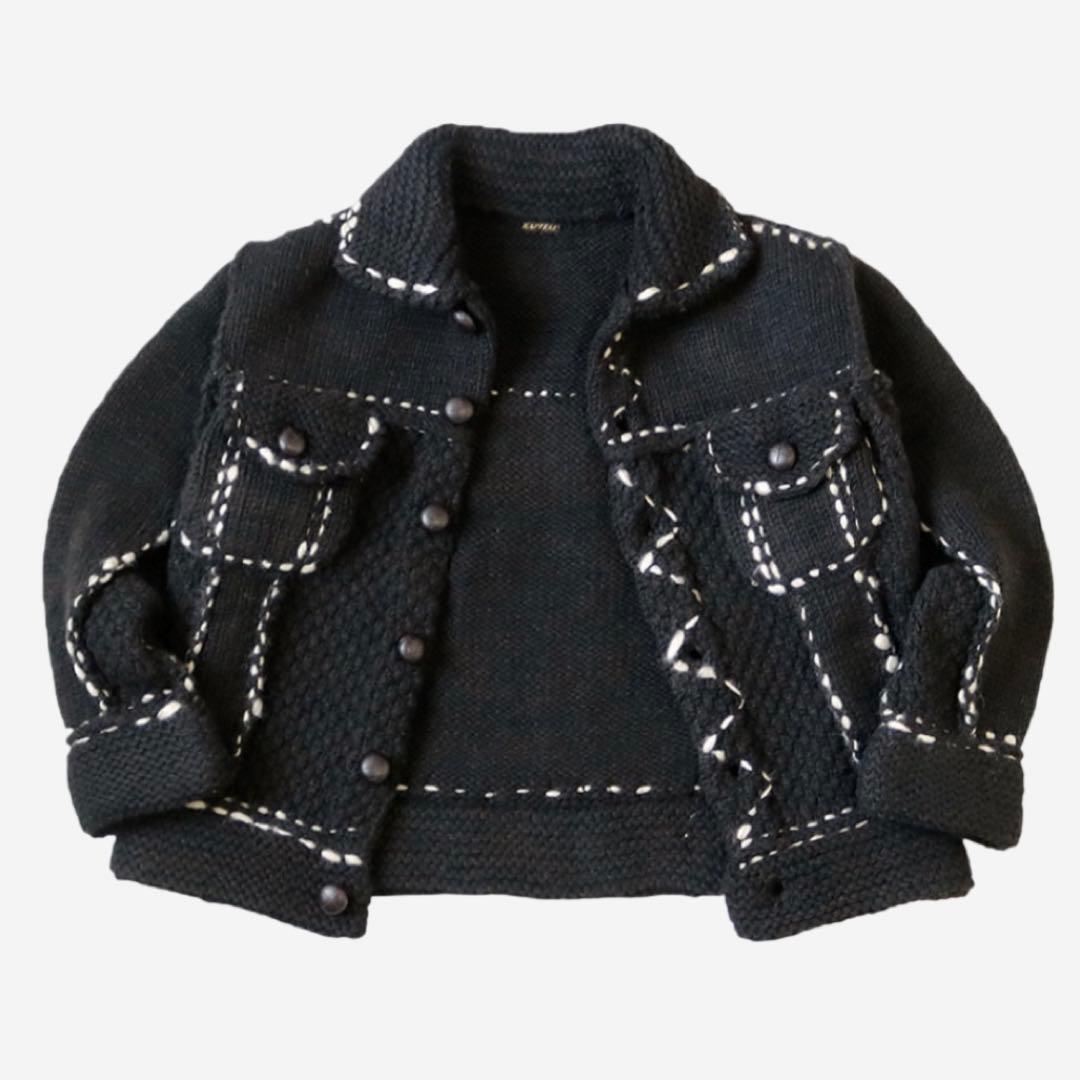 Kapital Wool Hand Knit Cowichan G JeanXL LL KAPITAL