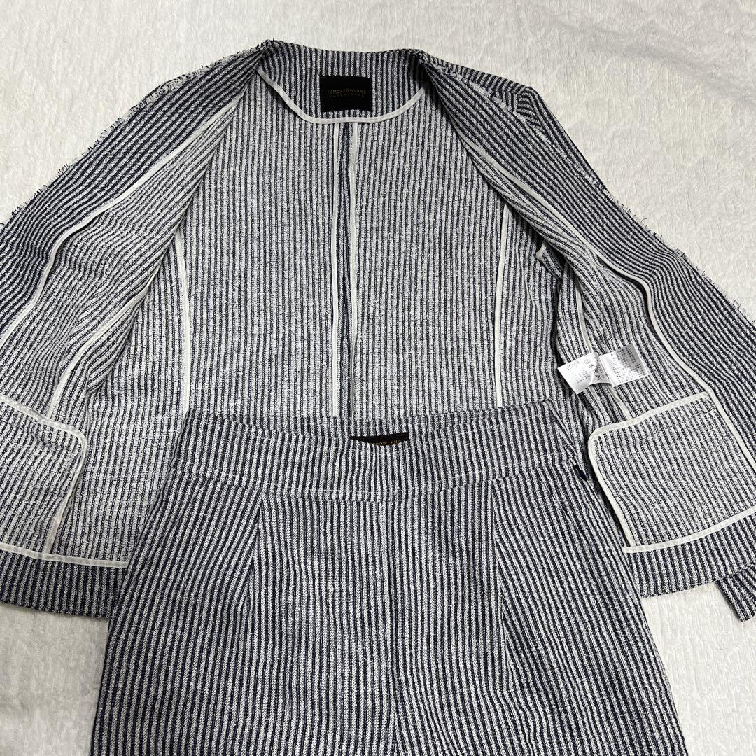 美品【未使用】トゥモローランドコレクション　ノーカラージャケット　36サイズ