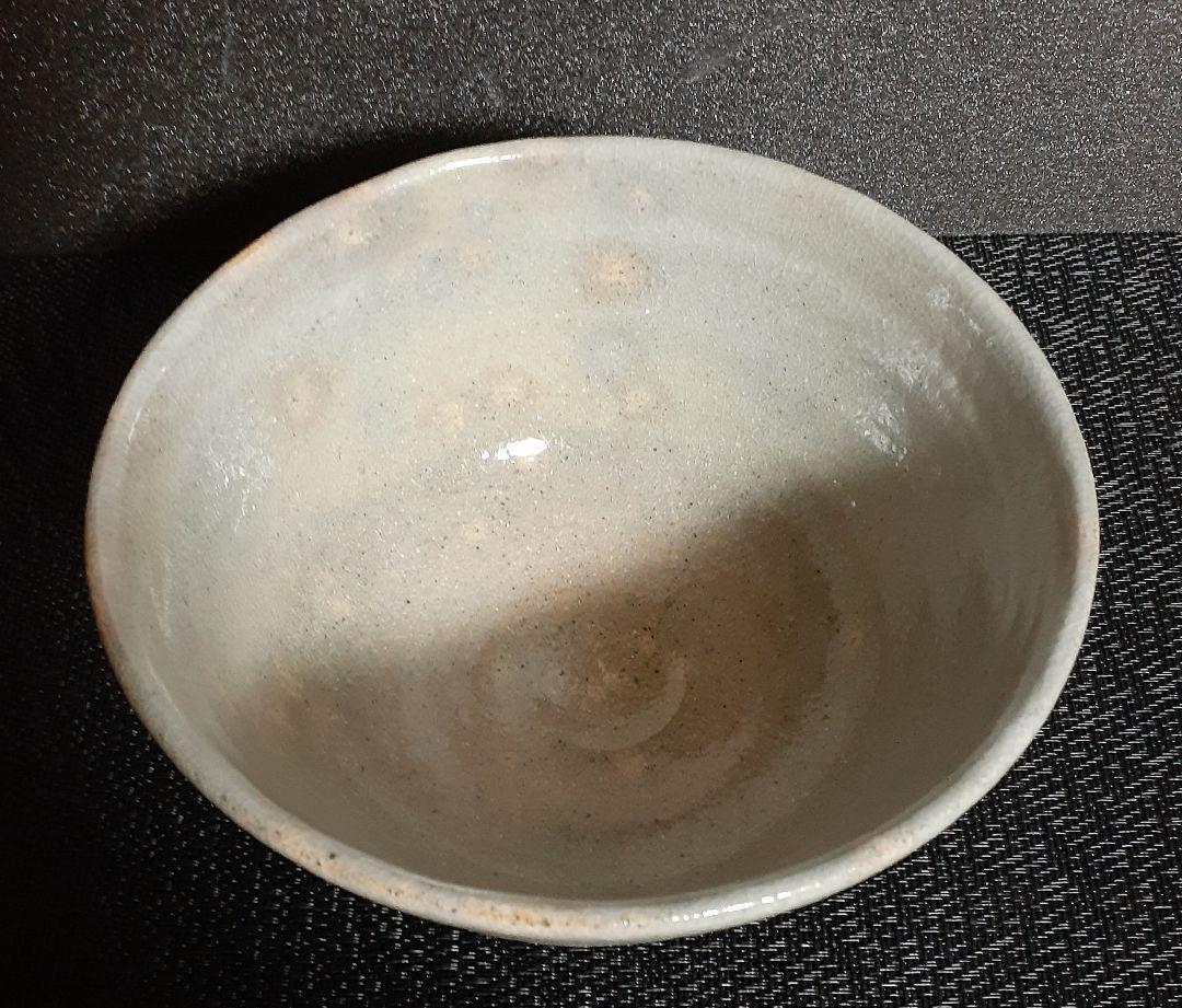 島根県　松江藩支藩　母里藩御用窯　母里焼　茶碗　大振り茶碗　共箱　茶道具　茶器