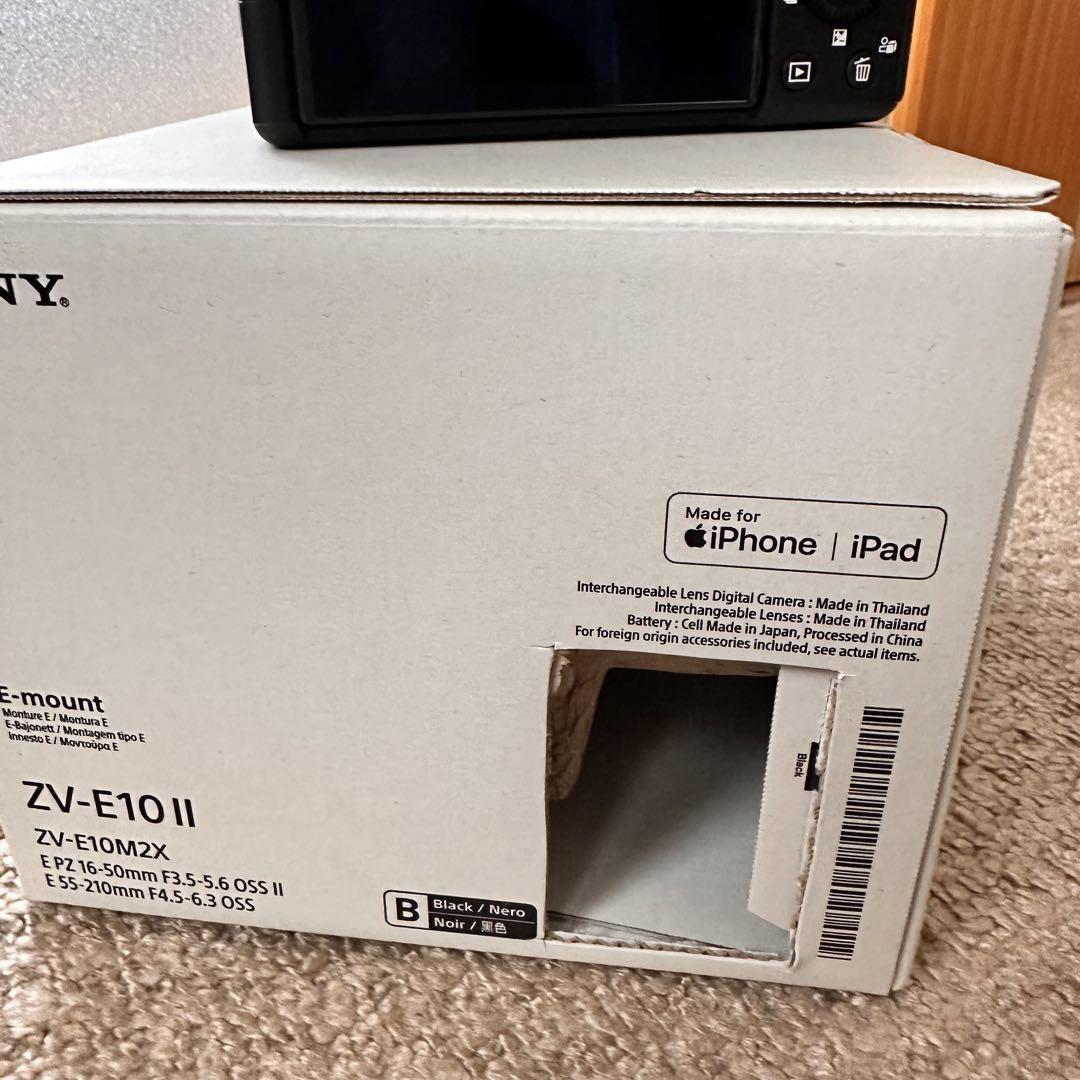 【美品】SONY ミラーレス一眼カメラ ZV-E10 ii ダブルレンズキット