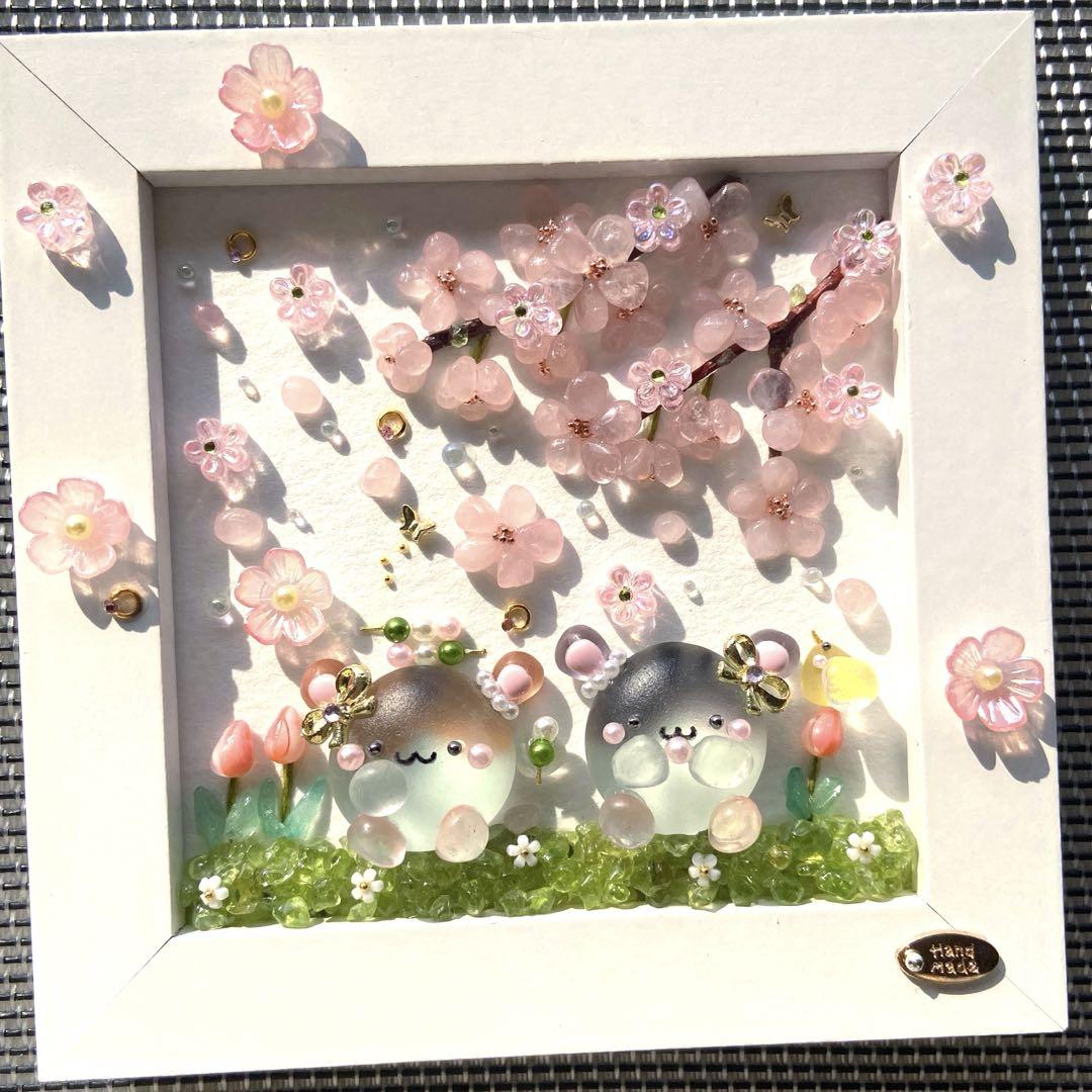 ♡お花が沢山咲く場所で ハムちゃんズ♡お花見 桜 ハムスター