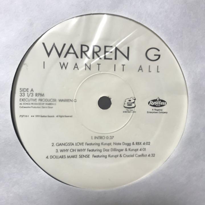 WARREN G/ウォーレンG/I WANT IT ALL US LP org