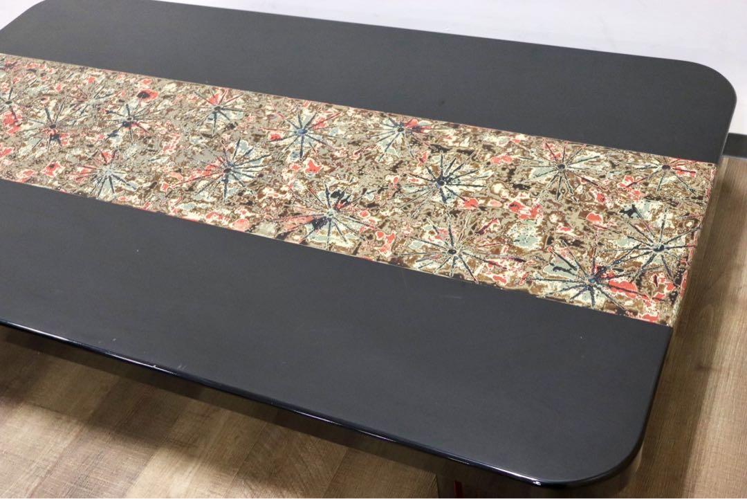 GMGS198○座卓 センターテーブル ローテーブル ちゃぶ台 漆塗り 和モダ