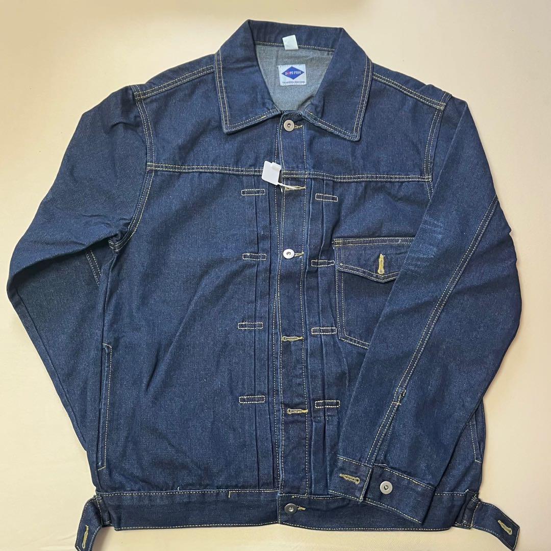 デニムジャケット ダークデニム ボタン付き ジャケット XL G