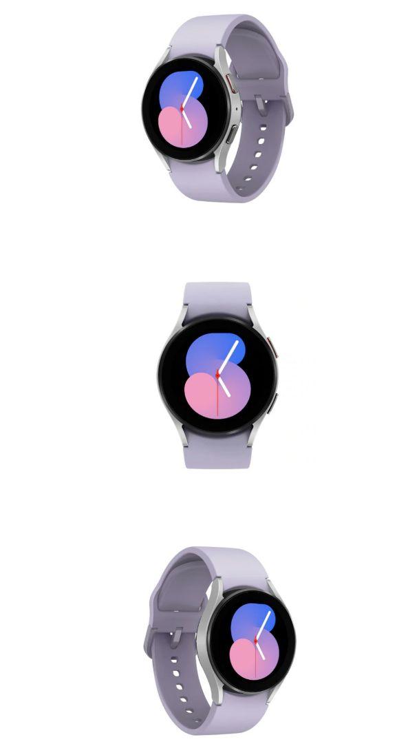 新品★未使用 Galaxy Watch5 Silver(パープルバンド)充電器付 画像2