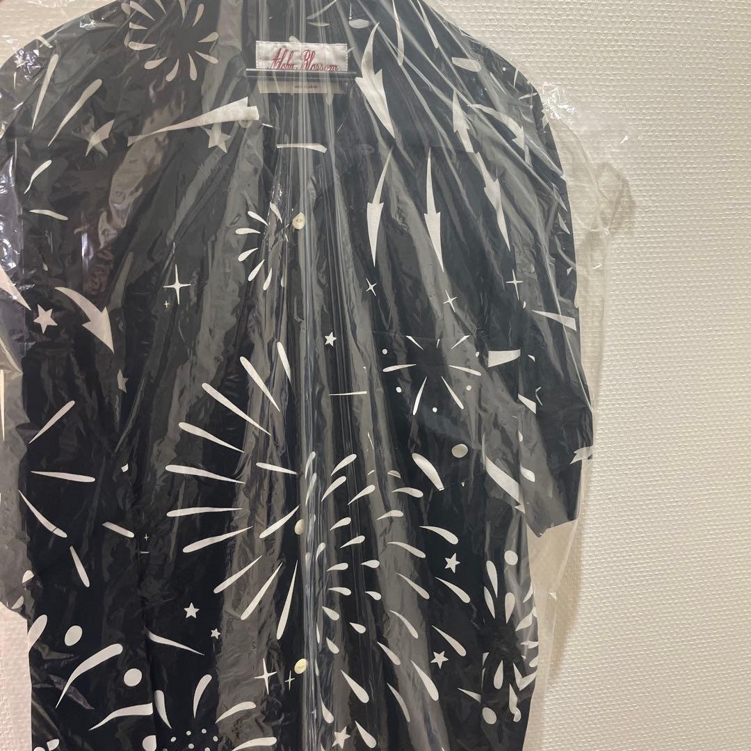 Aloha Blossom 花火模様 アロハシャツ サイズ 44L aloha blossom