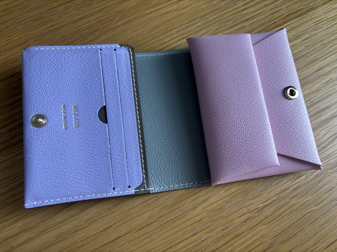 【専用】MOLINI 二つ折り財布 美品　トープ✖️マルチカラー