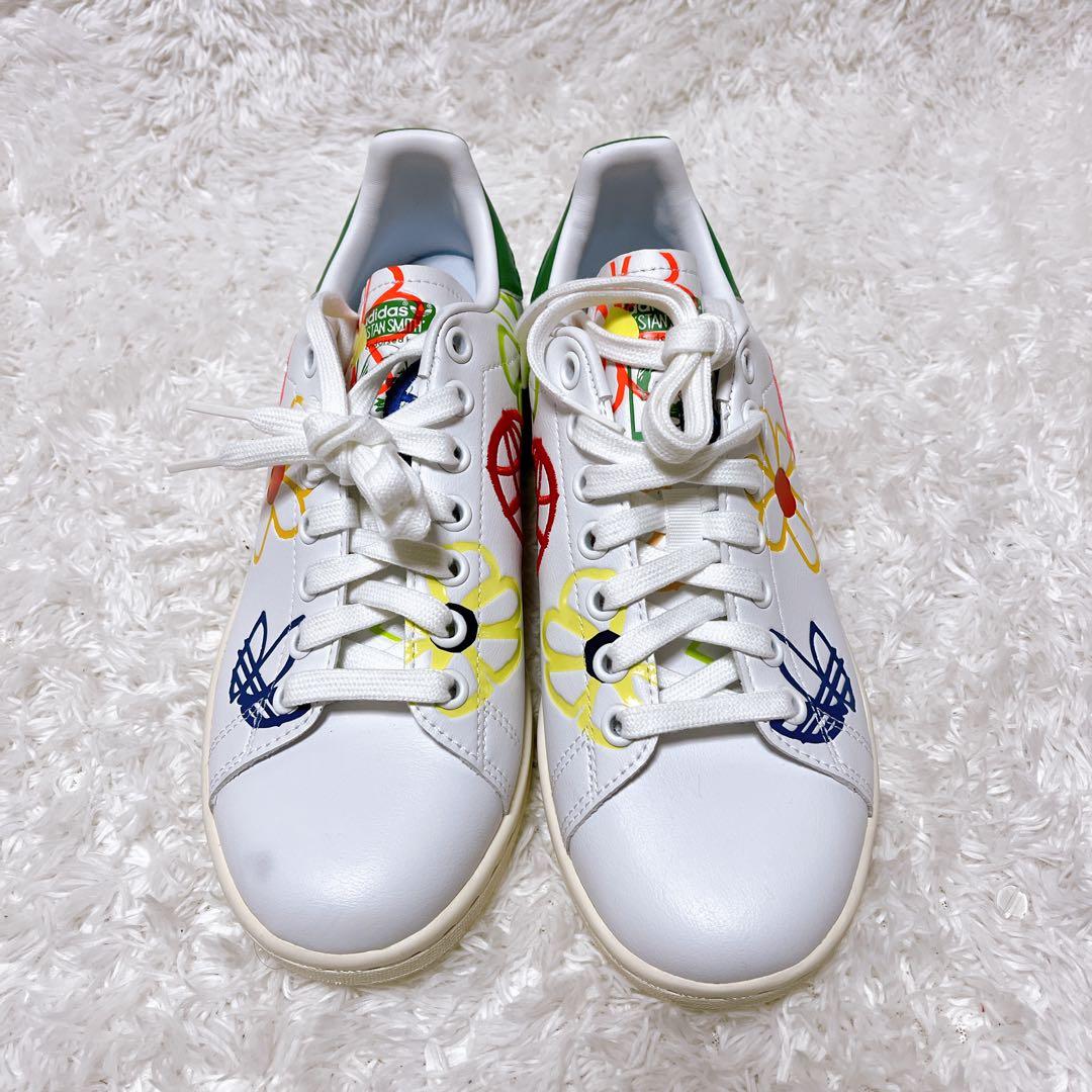 希少 極美品 廃盤 アディダス スタンスミス 落書き風 26.5 スニーカー 写真3⁄11｜アディダス オリジナルス「スタンスミス」スニーカー\u201c80年代