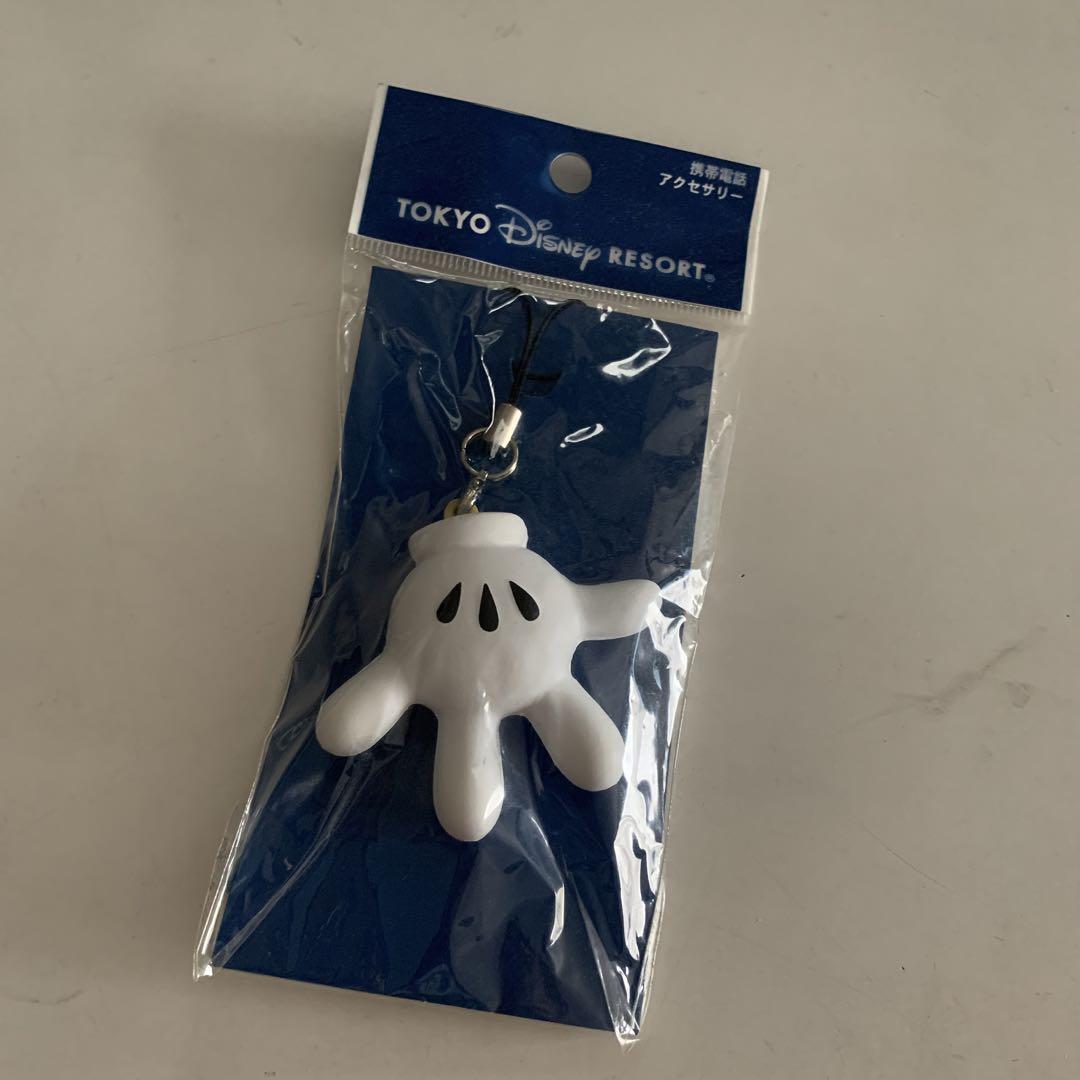 ディズニーリゾート ミッキーの手 携帯ストラップ キーホルダー