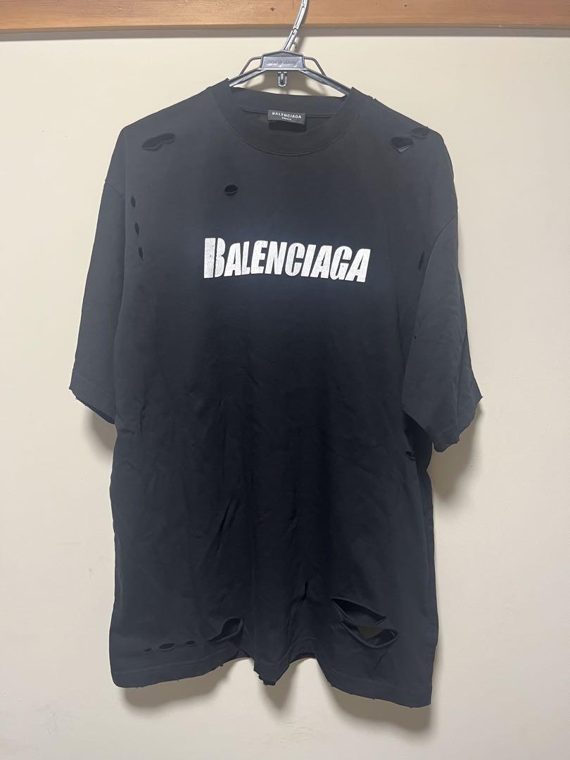 BALENCIAGA TシャツDestroyed Flatground Tee