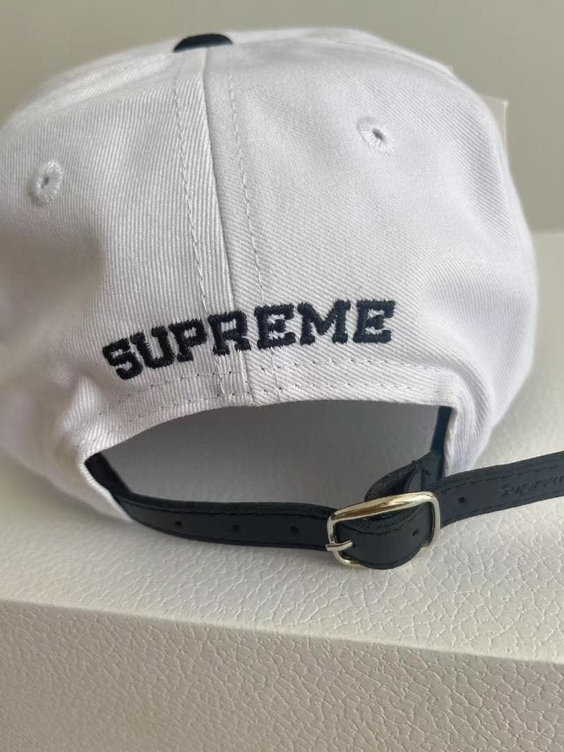 S刺繍キャップ ホワイト