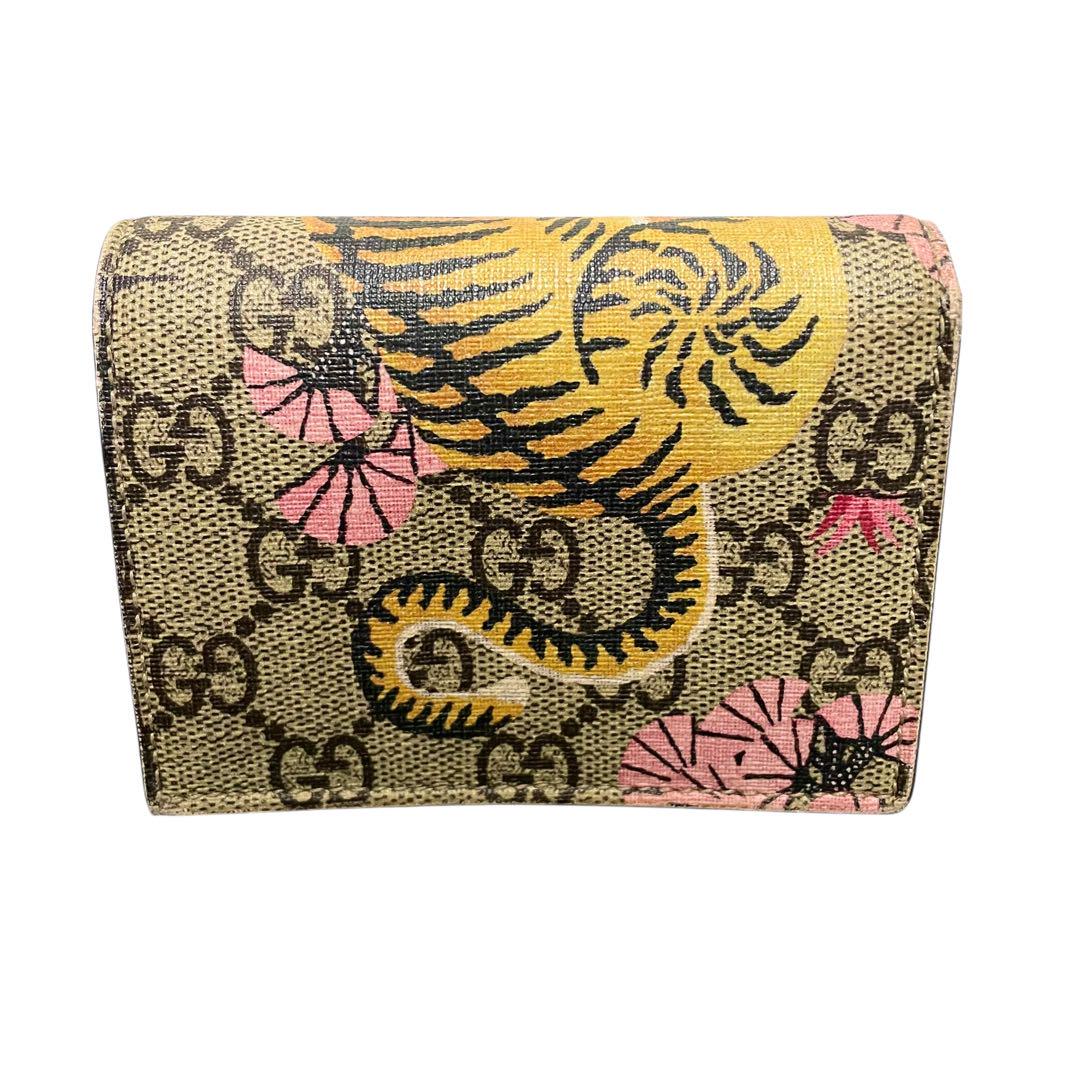 希少 グッチ GUCCI 折り財布 GG ベンガルタイガー 箱 保存袋あり