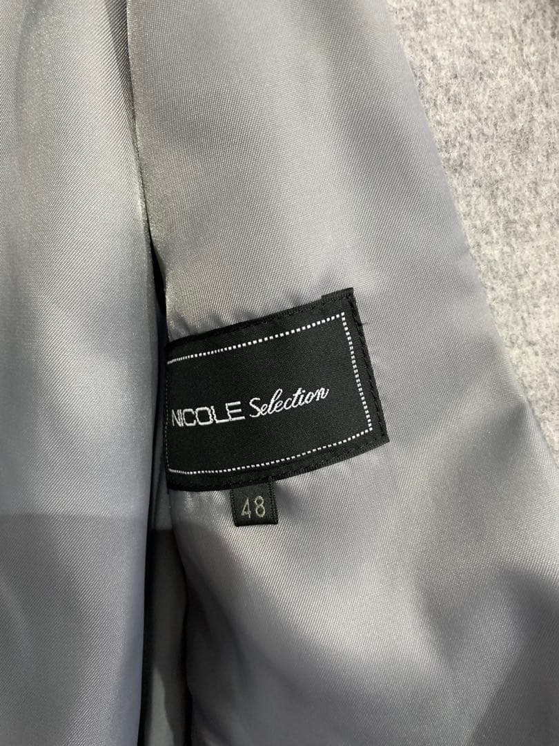 NICOLE Selection グレー チェスターコート 48