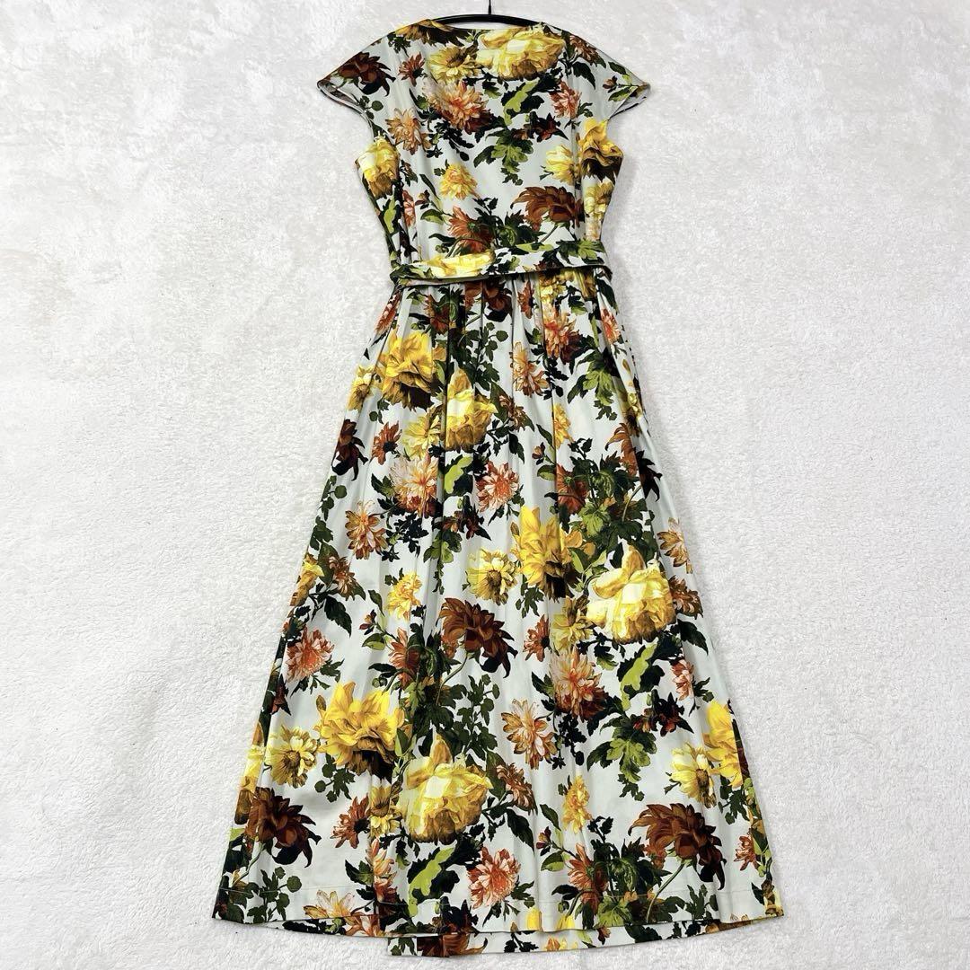 美品◇タエアシダ　ロングワンピース　花柄