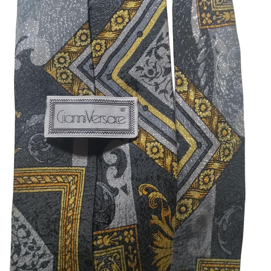 美品】VERSACE ネクタイ ストライプ 派手 メデューサ柄 ブルー系 - メルカリ