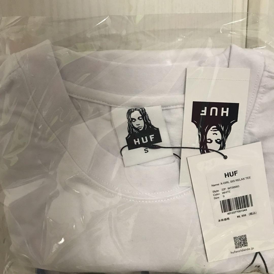 【即日完売】HUF × Xgirl Tシャツ　白　送料込‼️最安値‼️ X-GIRL
