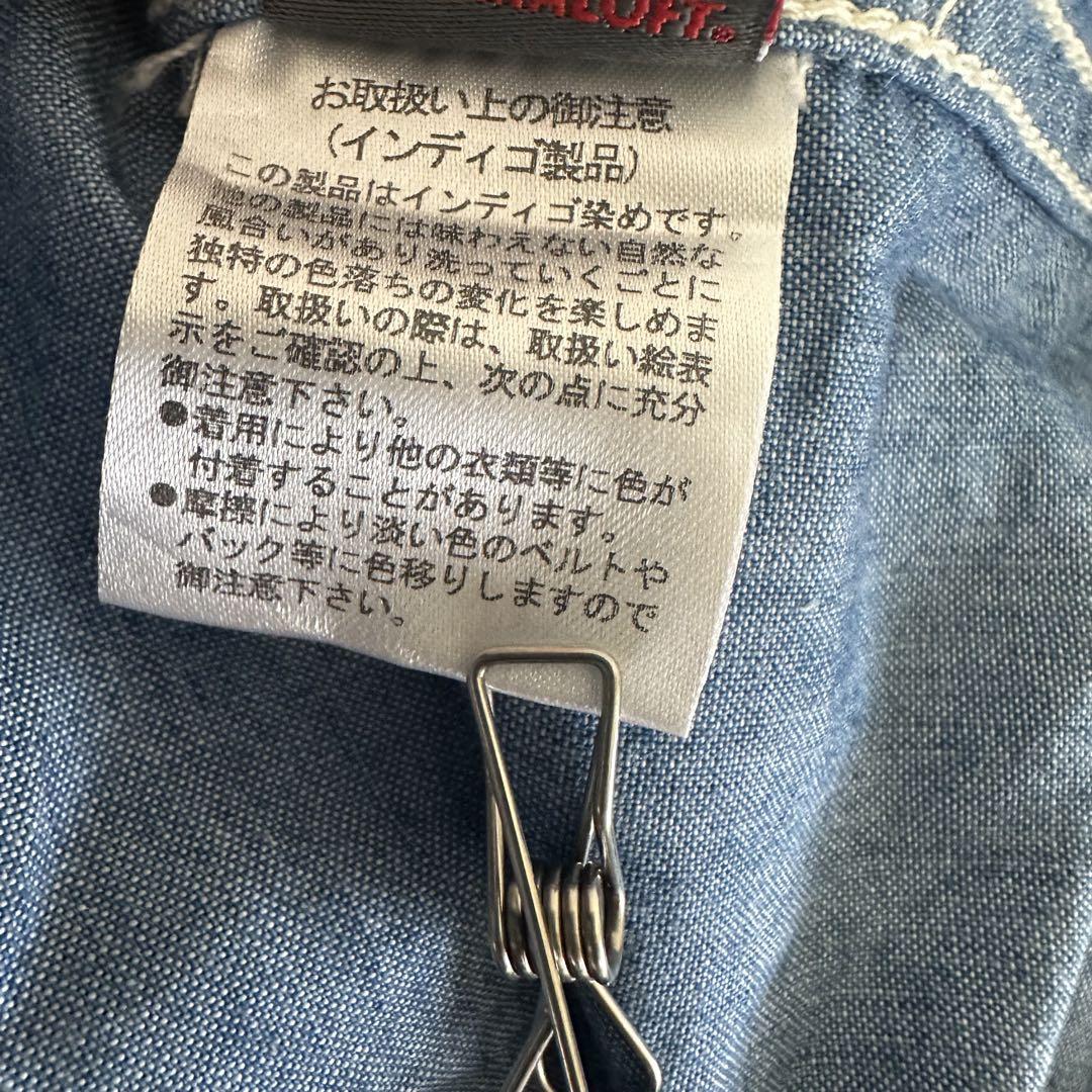 andwonder / シャンブレーシャツ / 襟なし / インディゴ製品