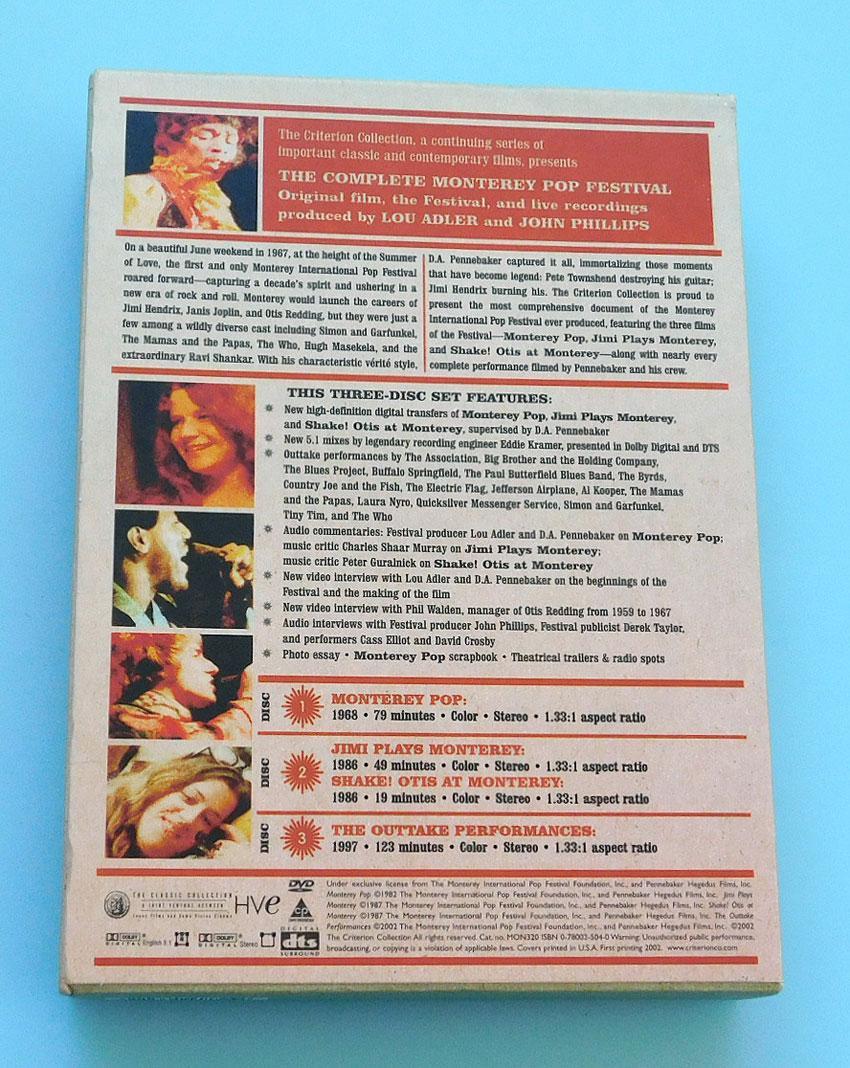 【帯付き】【ザ・コンプリート・モンタレー・ポップ・フェスティバル】3DVD 3DVD コンプリート・モンタレー・インターナショナル・ポップ