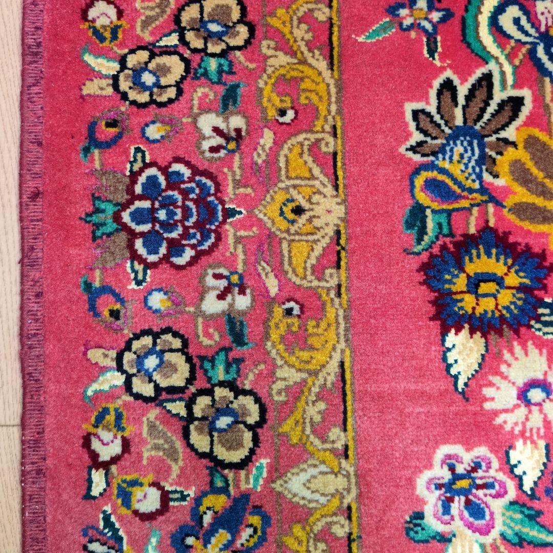ペルシャ絨毯 ウール&シルク ケルマン 新品 180x113cm kerman