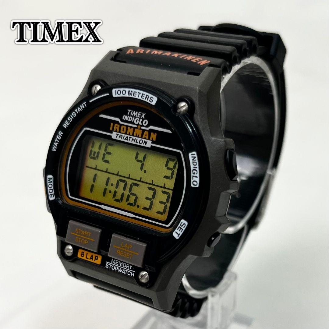 【稼働】 TIMEX IRONMAN TRIATHLON デジタル 腕時計