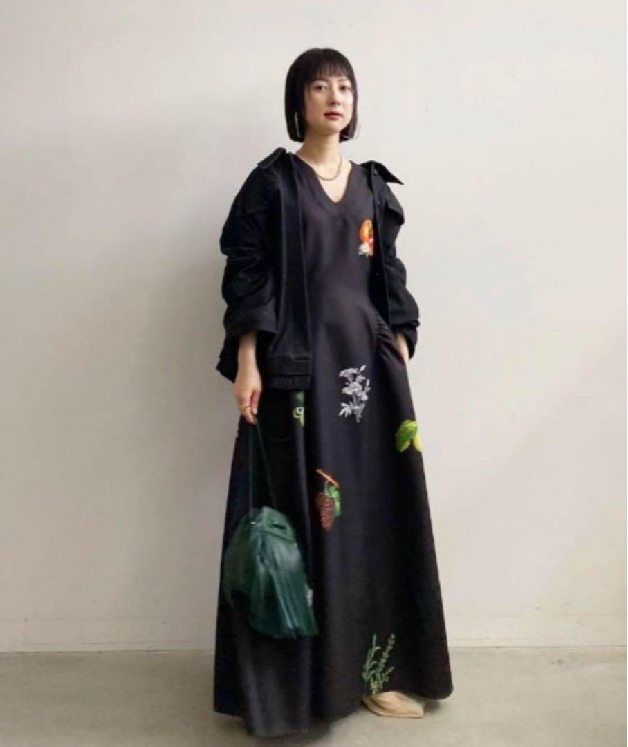 AMERI ★ ELEANOR LINEN LIKE DRESS ② 画像3