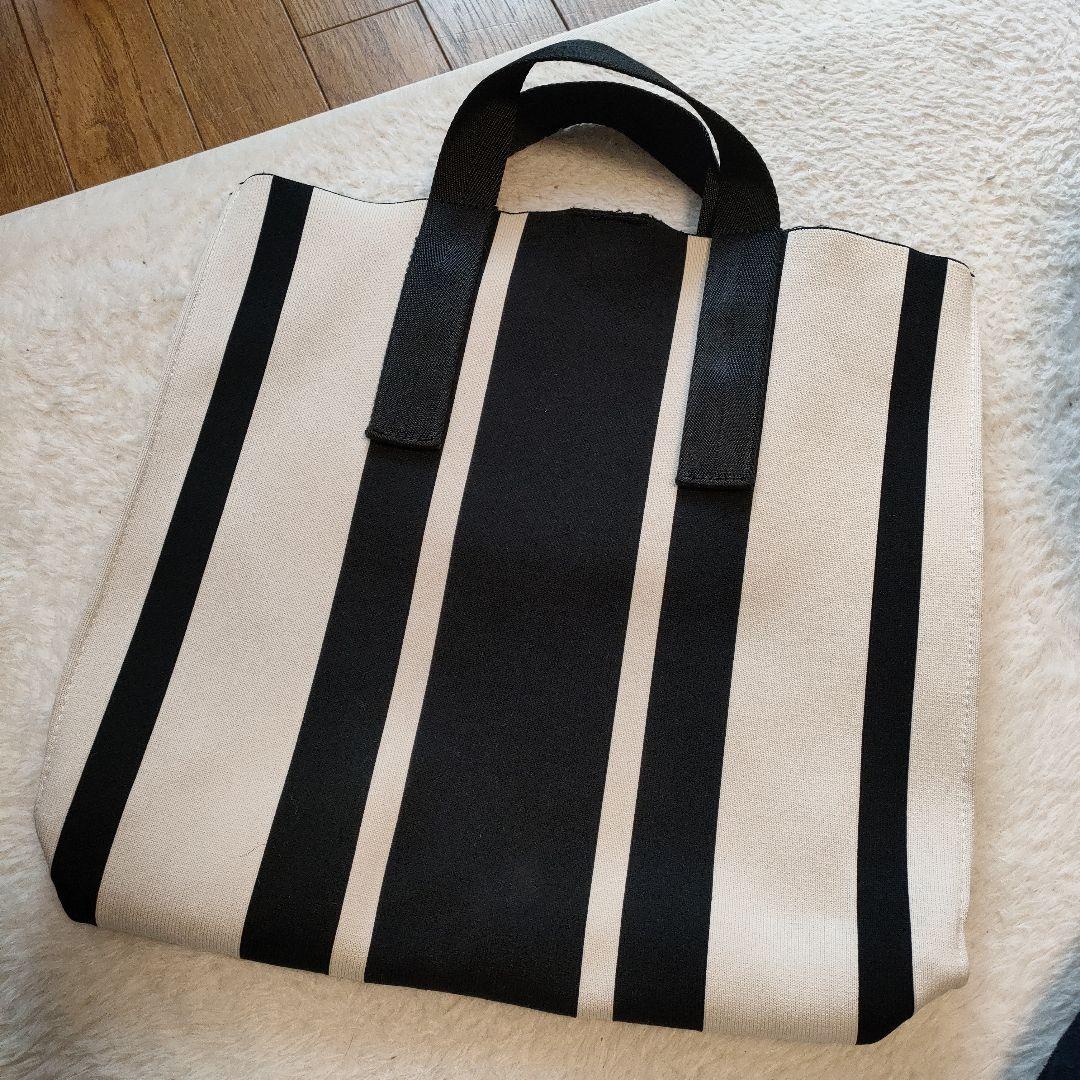 ZARA ザラ ファブリック トートバッグ - メルカリ