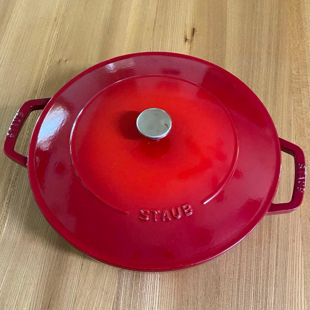 ストウブ ピコ ココット ラウンド 28cm レッド チェリー 両手鍋Staub