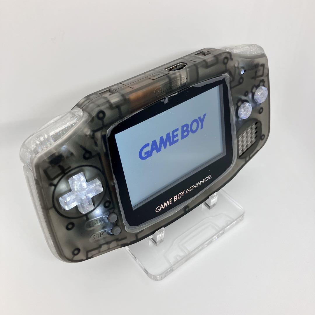 ゲームボーイアドバンス 本体 IPSv5 クリアブラック×シャイニー