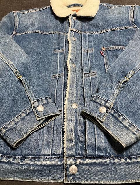 XL リーバイス 裏ボア Levi's 1st デニム ジャケット Gジャン