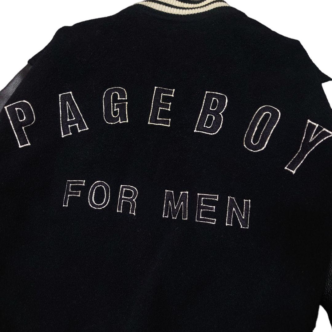 PAGE BOY ページボーイ ヴィンテージ スタジャン 袖レザー L相当