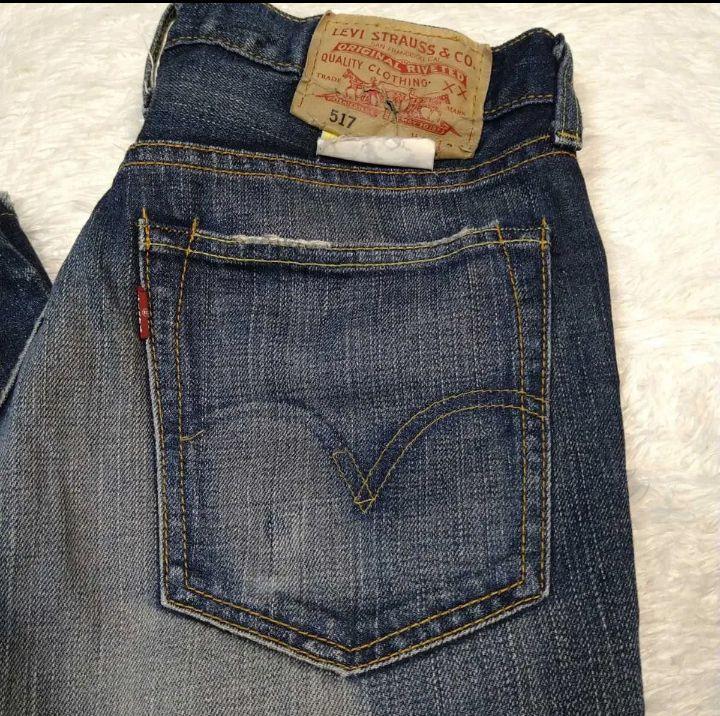 レア】Levi's リーバイス 517 ダメージ加工 W31 ブーツカット レア】Levi's リーバイス 517 ダメージ加工 W31 ブーツカット