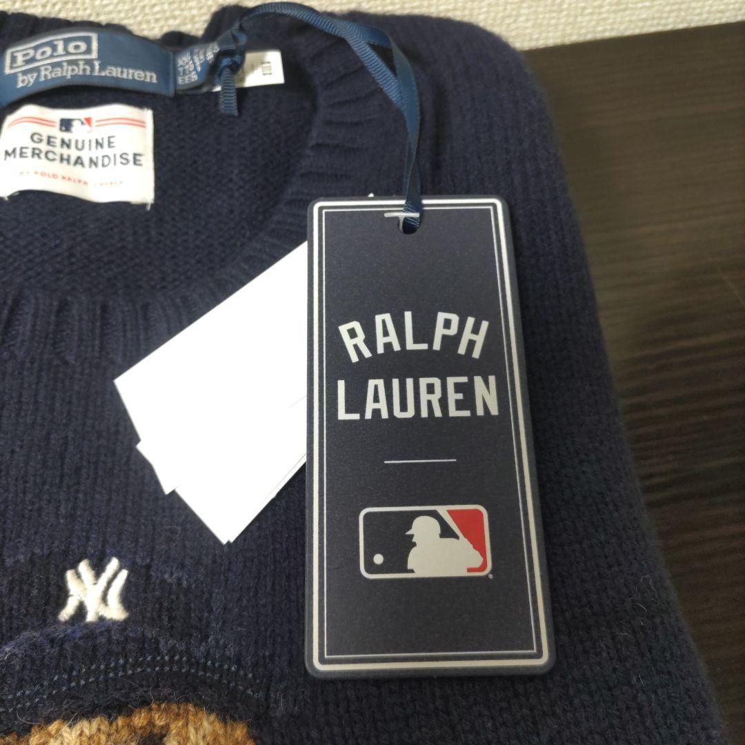 【レア】ラルフローレン　ニューヨークヤンキース　ベア　セーター　ネイビー　XXL