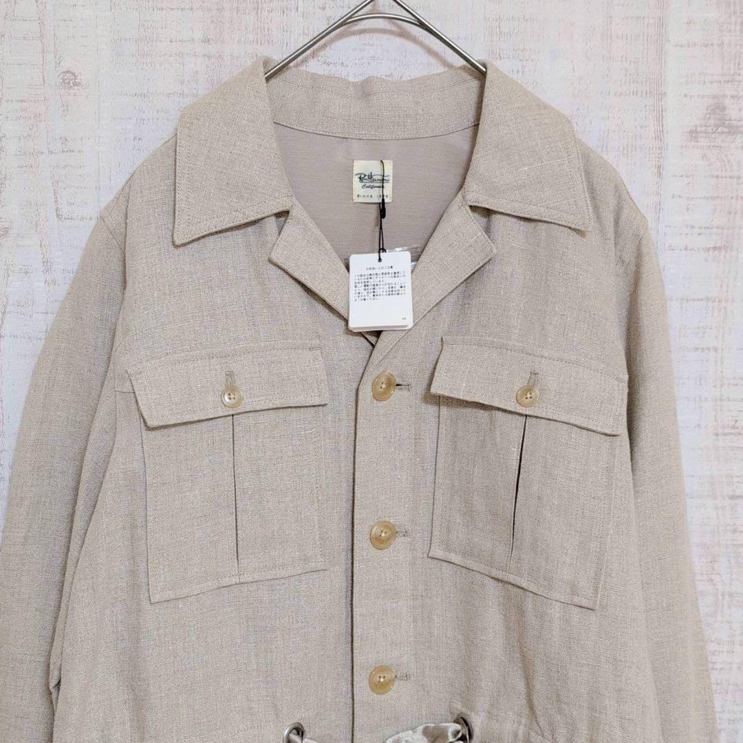 【新品】ロンハーマン サファリジャケット リネン シャツ ネップ 【新品】ロンハーマン サファリジャケット リネン シャツ ネップ