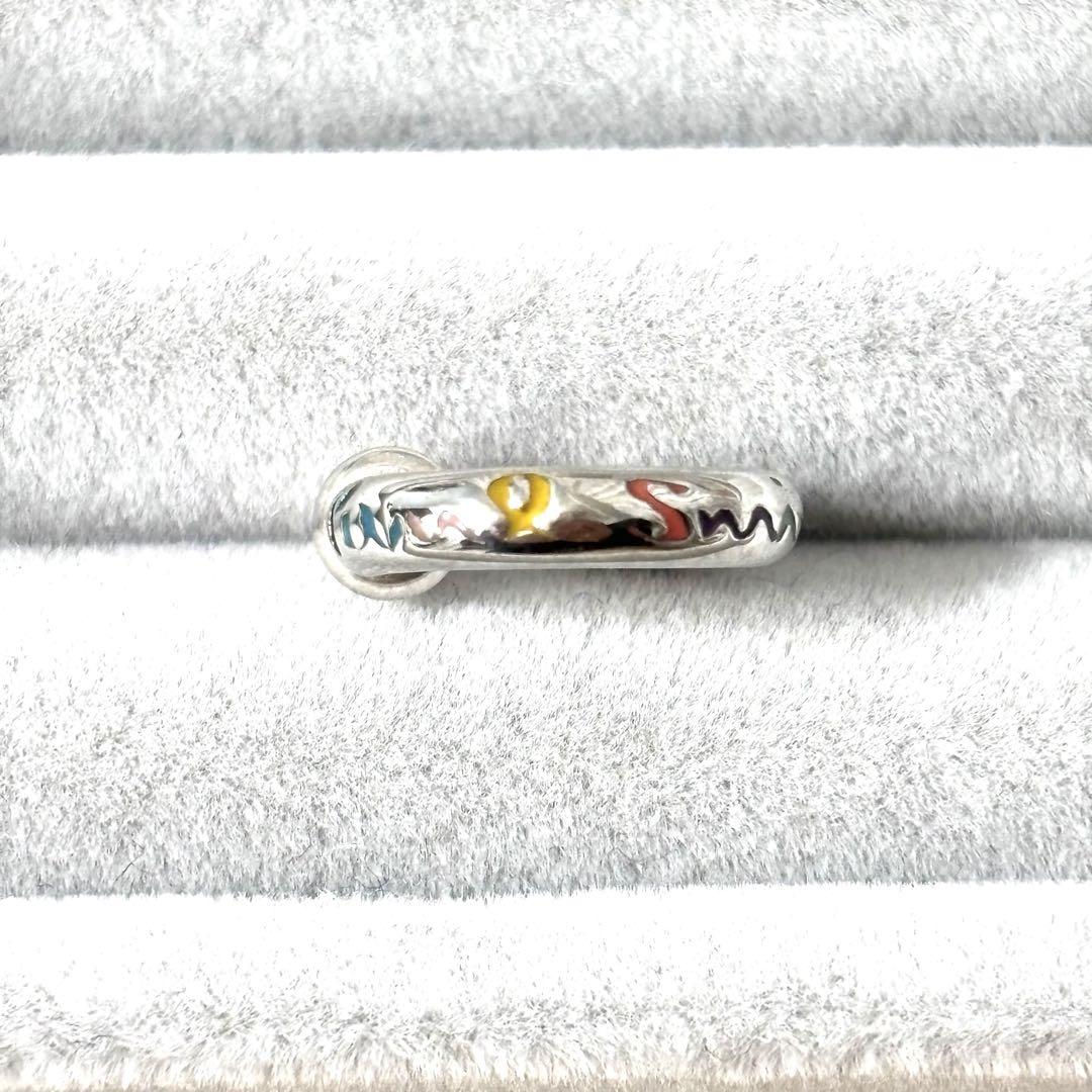 美品 ポールスミス Paul Smith ピアス マルチカラー シルバー 片耳