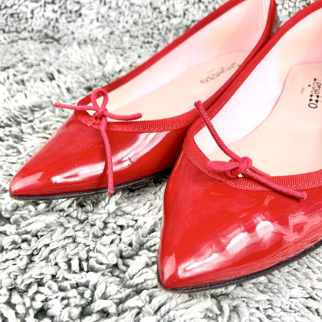 美品 repetto レペット バレエシューズ ブリジット レッド 赤
