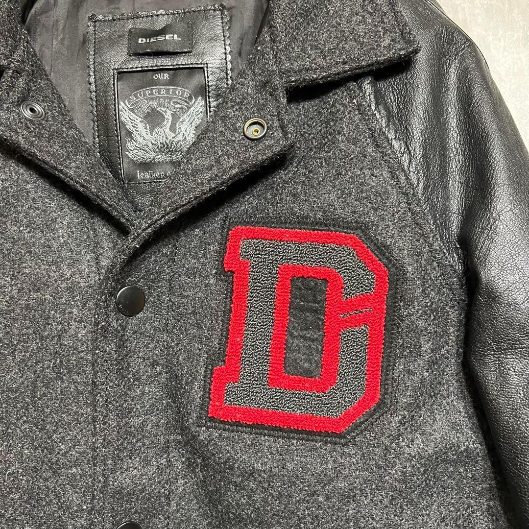 【DIESEL】ディーゼル レザー ライダースジャケット S