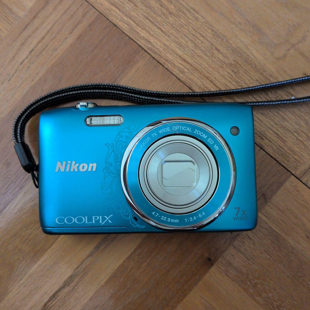 Nikon COOLPIX S3500 オリエンタルブルー　動作確認済