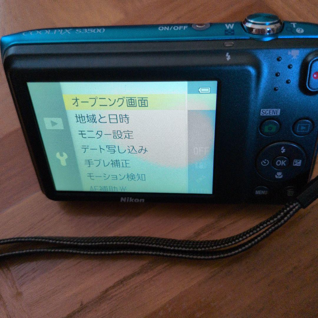 Nikon COOLPIX S3500 オリエンタルブルー　動作確認済