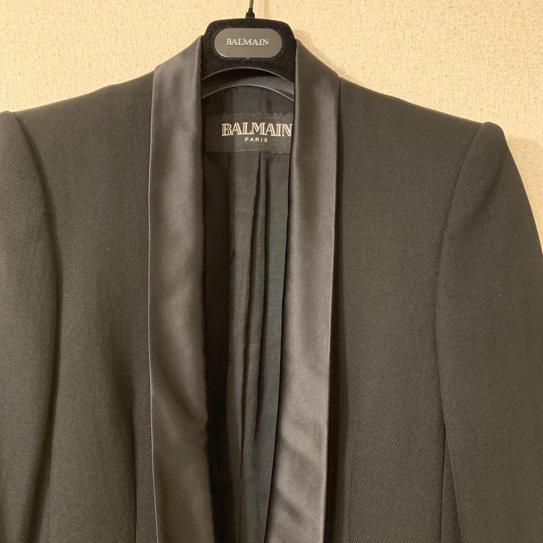 BALMAIN バルマン　スモーキングジャケット　ブラック